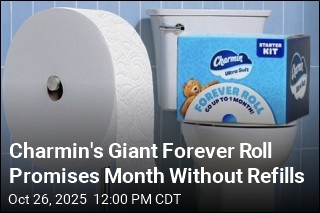 Charmin&#39;s Giant Forever Roll Promises Month Without Refills