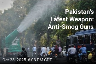 Pakistan&#39;s Latest Weapon: Anti-Smog Guns