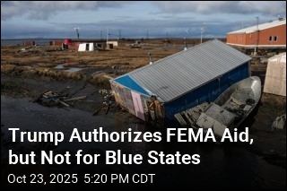 Trump Approves Disaster Aid Along Party Lines