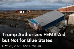 Trump Approves Disaster Aid Along Party Lines