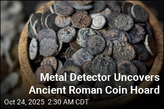 Metal Detector Uncovers Massive Haul of Ancient Coins