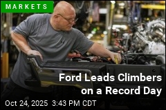 Ford Leads Climbers on a Record Day