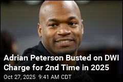 Adrian Peterson Sees 2nd DWI Arrest in 7 Months