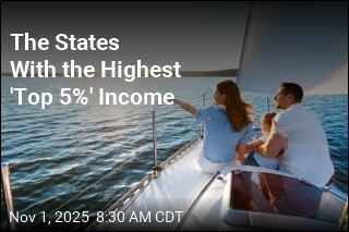 The States With the Highest &#39;Top 5%&#39; Income