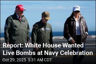 Report: White House Demanded Live Bombs at Navy Celebration