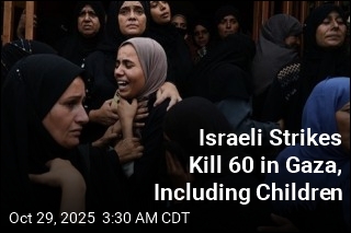 Israeli Strikes Kill 60 in Gaza, Including Children