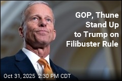 GOP, Thune Resist Trump on Dropping Filibuster Rule
