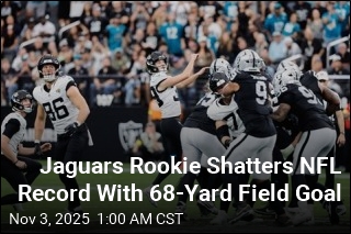 Jaguars Rookie Shatters NFL Record With 68-Yard Field Goal