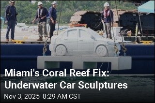 Underwater Car Sculptures Will Drive Coral Reef Growth