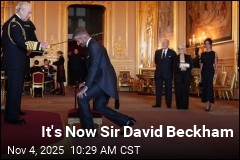 Bend a Knee Like Beckham: It&#39;s Now Sir David