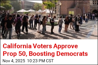 California Voters Approve Redistricting Plan