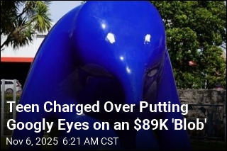 Teen&#39;s Alleged Crime: Putting Googly Eyes on a Statue