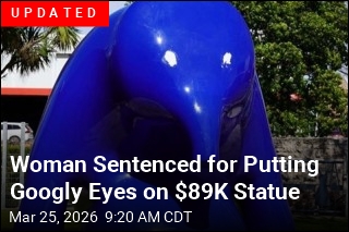 Teen's Alleged Crime: Putting Googly Eyes on a Statue