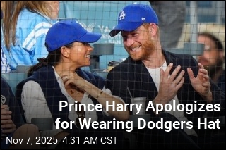 Prince Harry Apologizes for Wearing Dodgers Hat