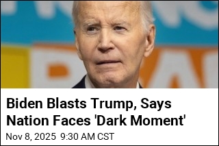 Biden Blasts Trump, Says Nation Faces 'Dark Moment'