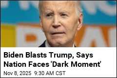 Biden Blasts Trump, Says Nation Faces &#39;Dark Moment&#39;