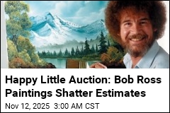Happy Little Auction: Bob Ross Paintings Sell for $600K