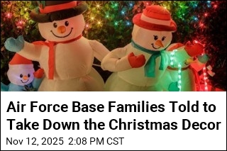 Air Force Base Families Told to Take Down the Christmas Decor
