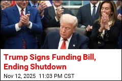 Trump Signs Funding Bill, Ending Shutdown