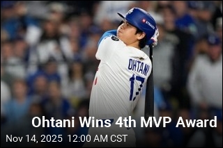 Ohtani Wins 4th MVP Award