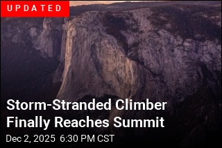 Storm-Stranded Rock Climbers Are Hanging Out&mdash;2.6K Feet Up