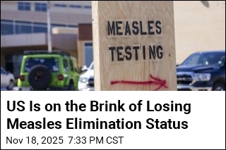 US Is on the Brink of Losing Measles Elimination Status