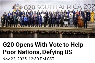 G20 Opens With Vote to Help Poor Nations, Defying US