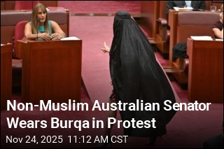 Non-Muslim Australian Senator Wears Burqa in Protest