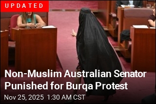 Non-Muslim Australian Senator Wears Burqa in Protest