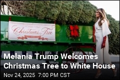 Melania Trump Welcomes Christmas Tree to White House