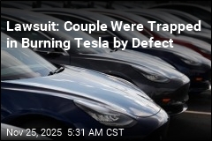 Suit: Defect Trapped Couple in Burning Tesla