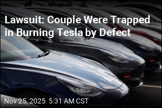 Suit: Defect Trapped Couple in Burning Tesla