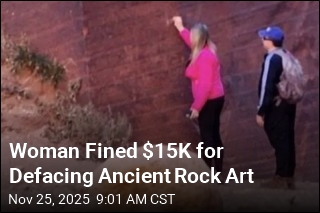 Woman Fined $15K for Defacing Ancient Rock Art