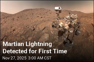 Martian Lightning Detected for First Time