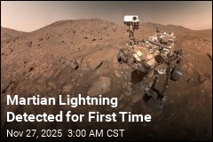 Martian Lightning Detected for First Time