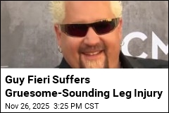 Guy Fieri&#39;s Holiday Derailed After Freak Leg Injury