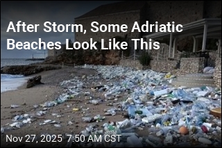 After Storm, Some Adriatic Beaches Look Like This