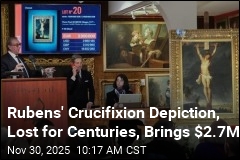 Rubens' Crucifixion Depiction, Lost for Centuries, Brings $2.7M