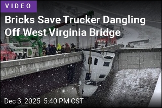 Bricks Save Trucker Dangling Off West Virginia Bridge