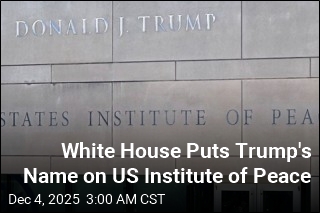 Trump Slaps His Name on US Institute of Peace