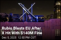 EU Slaps X With $140M Fine