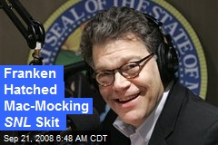 Franken Hatched Mac-Mocking SNL Skit
