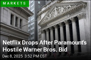Netlix Drops After Paramount's Hostile Warner Bros. Bid