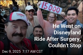 Man Marks 15K Spins on Disneyland Ride