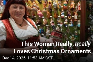 This Woman Really, Really Loves Christmas Ornaments