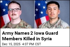 Army Names 2 Iowa Guard Members Killed in Syria