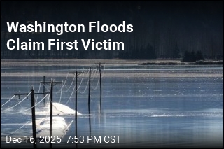 Washington Floods Claim First Victim