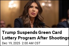 Trump Suspends Green Card Lottery Program After Shootings
