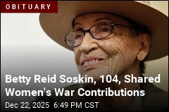 Betty Reid Soskin, 104, Shared Women's War Contributions