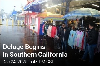 Storm Lands Up and Down California